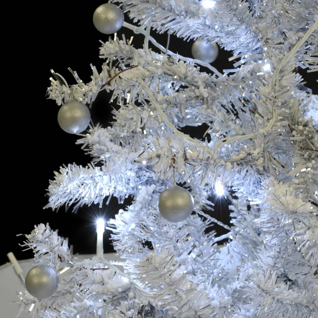 Kerstboom Sneeuwend Met Paraplubasis 75 Cm Wit