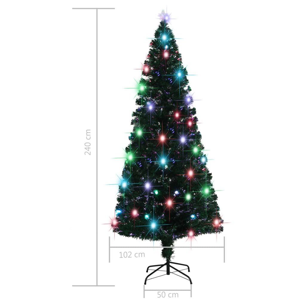 Kunstkerstboom Met Standaard/Led 210 Cm Glasvezel