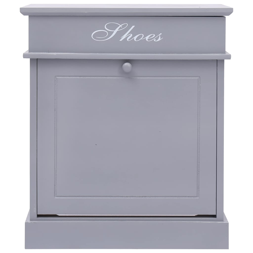 Schoenenkast 50X28X58 Cm Paulowniahout Grijs