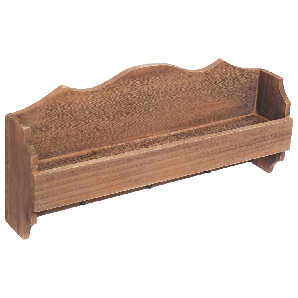 Wandkapstok 50X10X23 Cm Hout Bruin