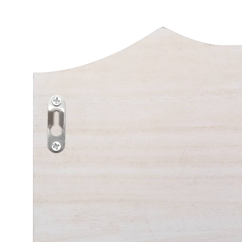 Wandkapstok 50X10X23 Cm Hout Wit