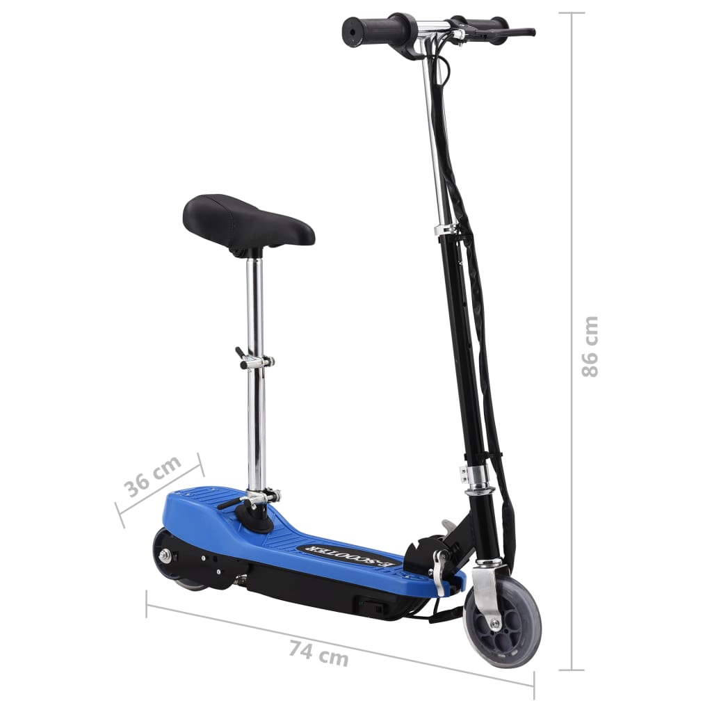 Step Elektrisch Met Zitje 120 W Blauw