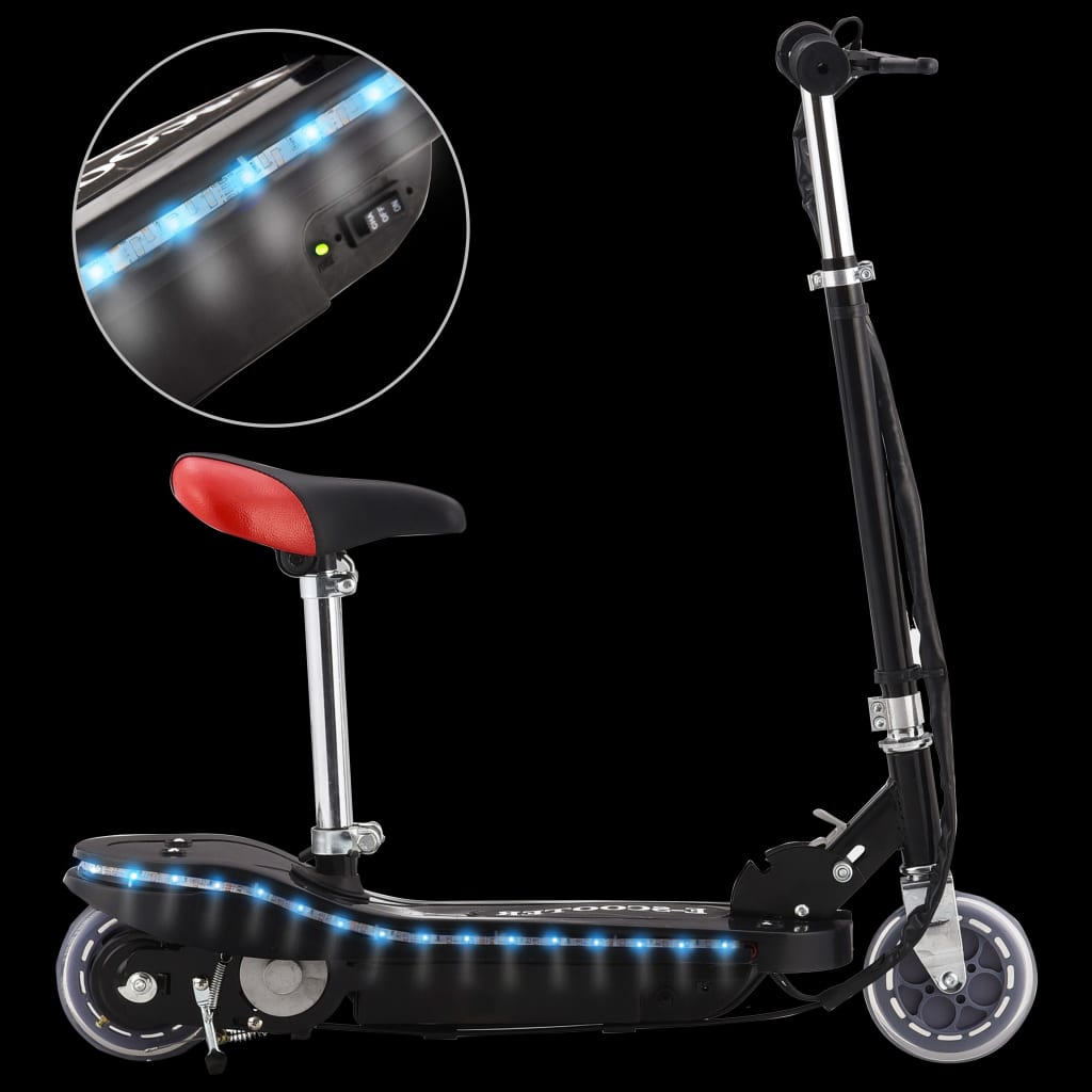 Step Elektrisch Met Zitje En Led 120 W Zwart