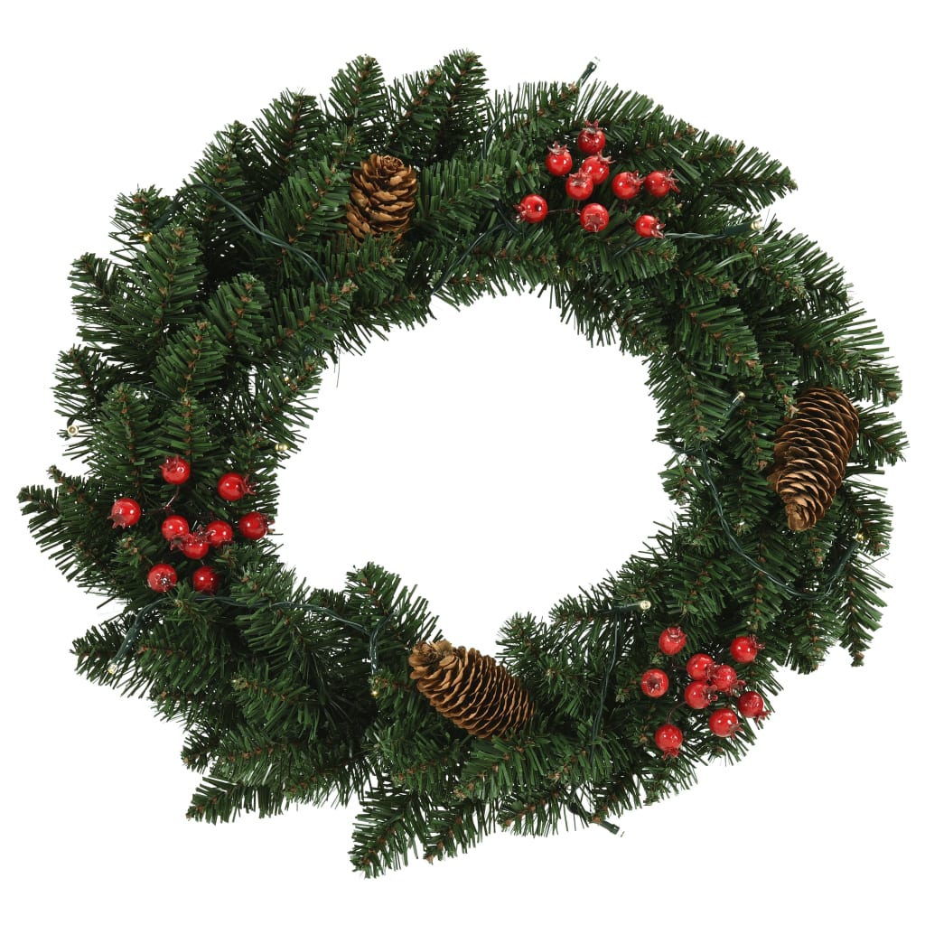 Kerstkransen 2 St Met Decoratie 45 Cm Groen