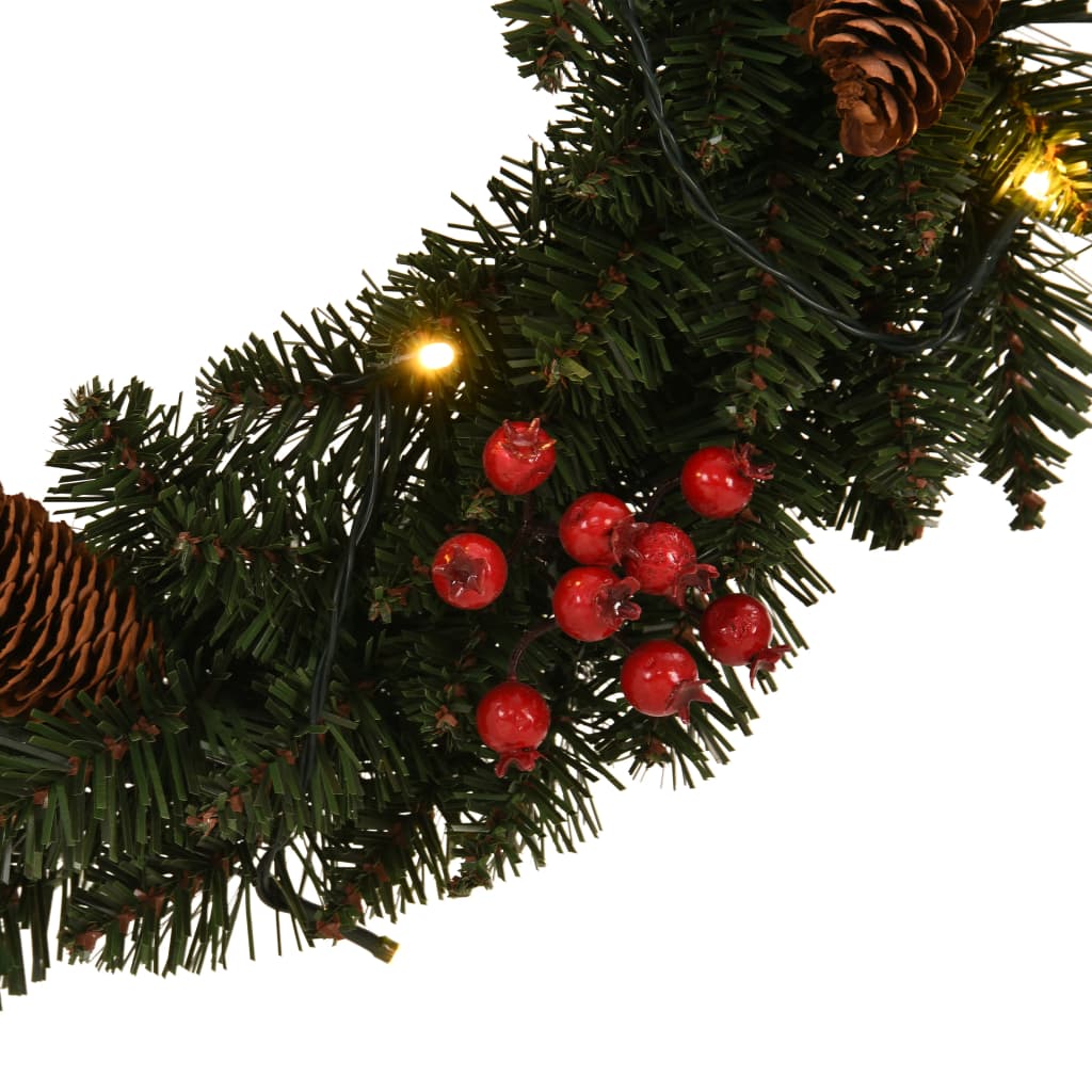 Kerstkransen 2 St Met Decoratie 45 Cm Groen