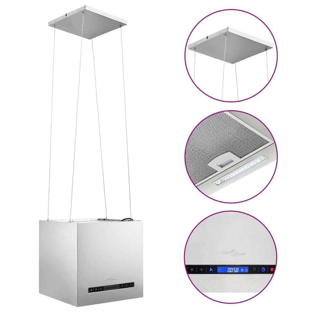 Afzuigkap Hangend Met Aanraaksensor Lcd 37 Cm Roestvrij Staal