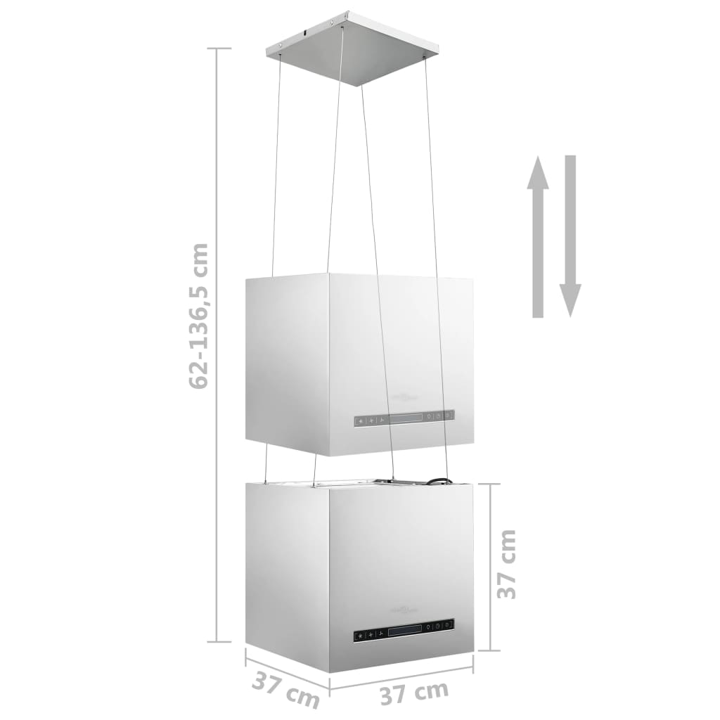 Afzuigkap Hangend Met Aanraaksensor Lcd 37 Cm Roestvrij Staal