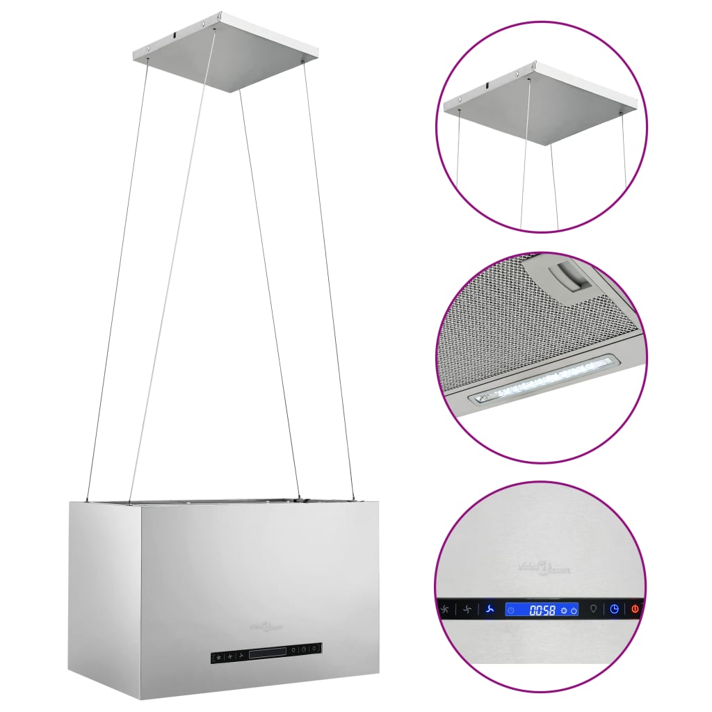 Afzuigkap Hangend Met Aanraaksensor Lcd 55 Cm Roestvrij Staal