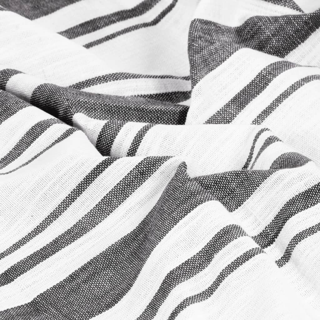 Gordijnen Met Metalen Ringen 2 St 140X245 Cm Katoen Antraciet