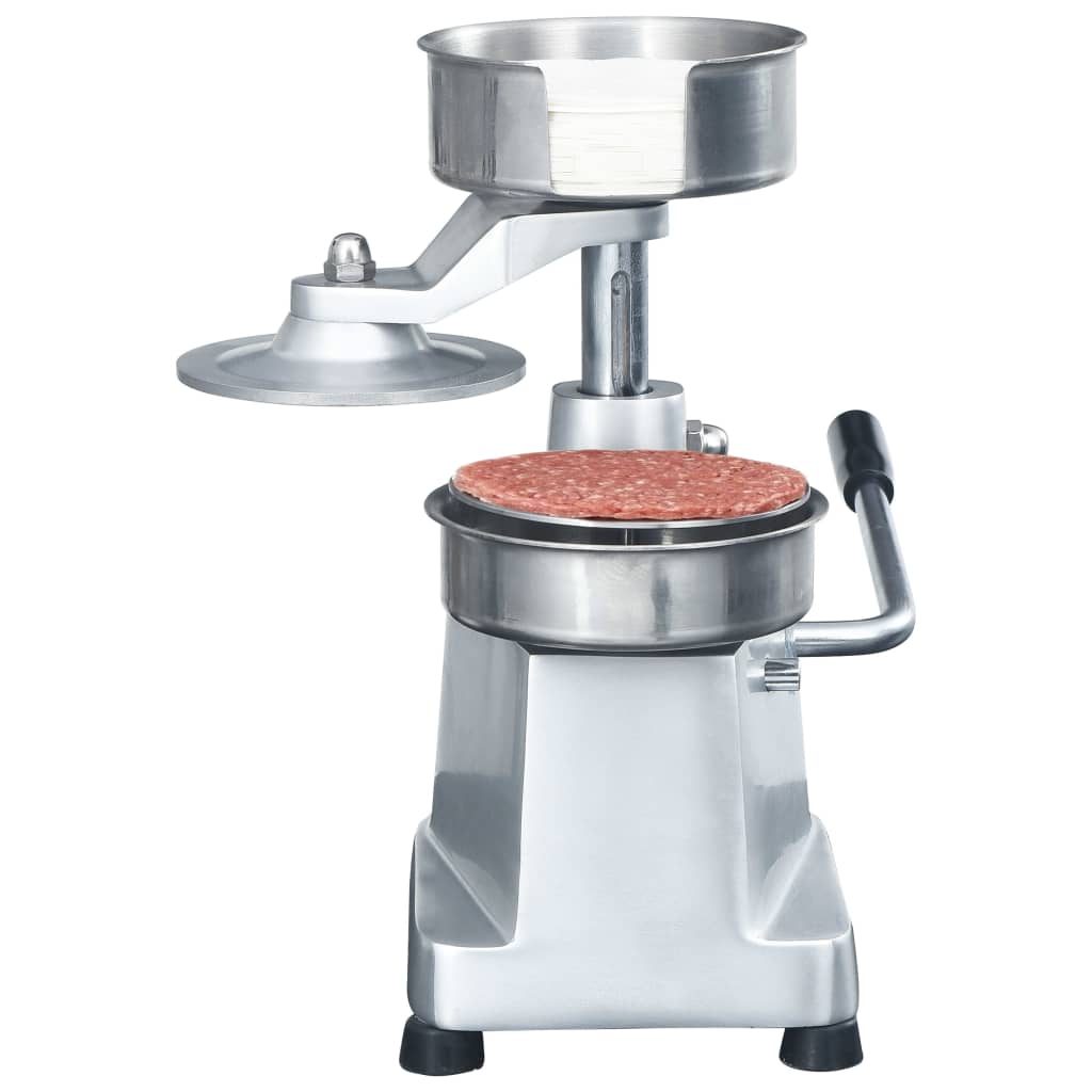 Hamburgerpersmachine Met 500 Scheidingsbladen 13 Cm Aluminium