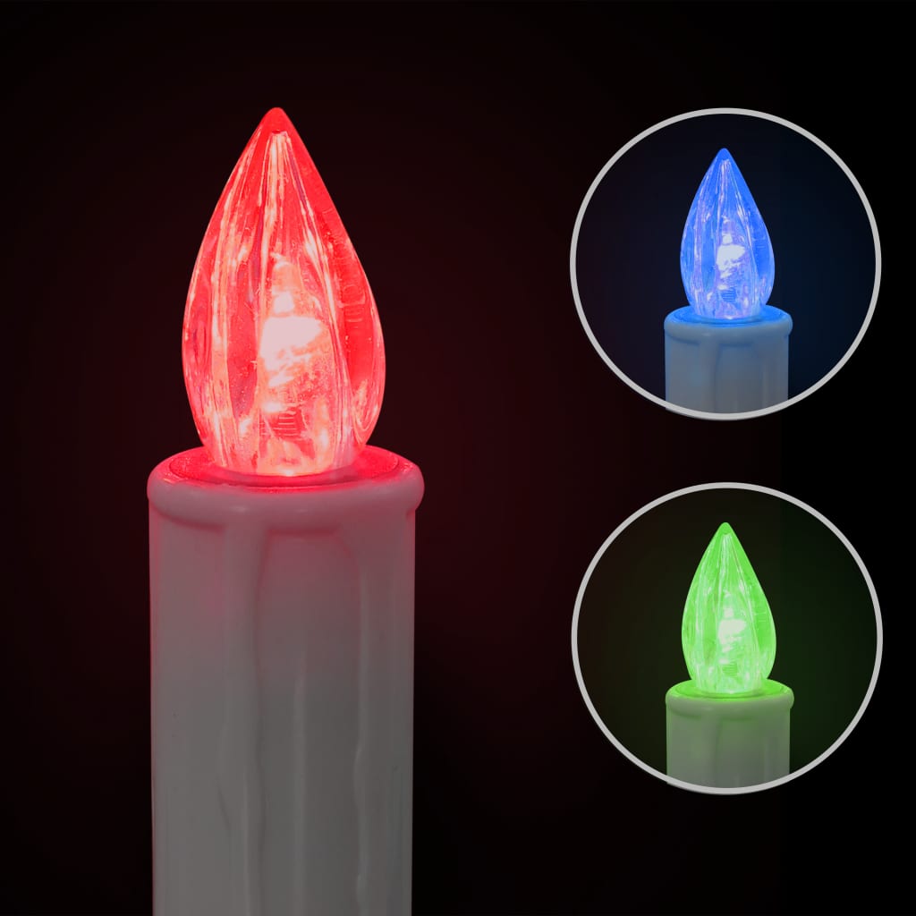 Led-Kaarsen Kerst Draadloos Met Afstandsbediening 100 St Rgb