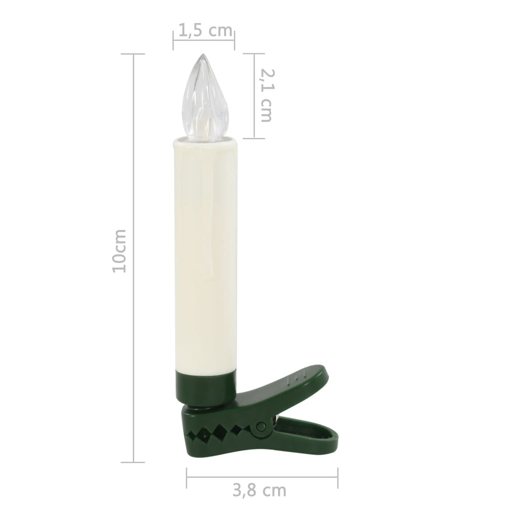 Led-Kaarsen Kerst Draadloos Met Afstandsbediening 100 St Rgb