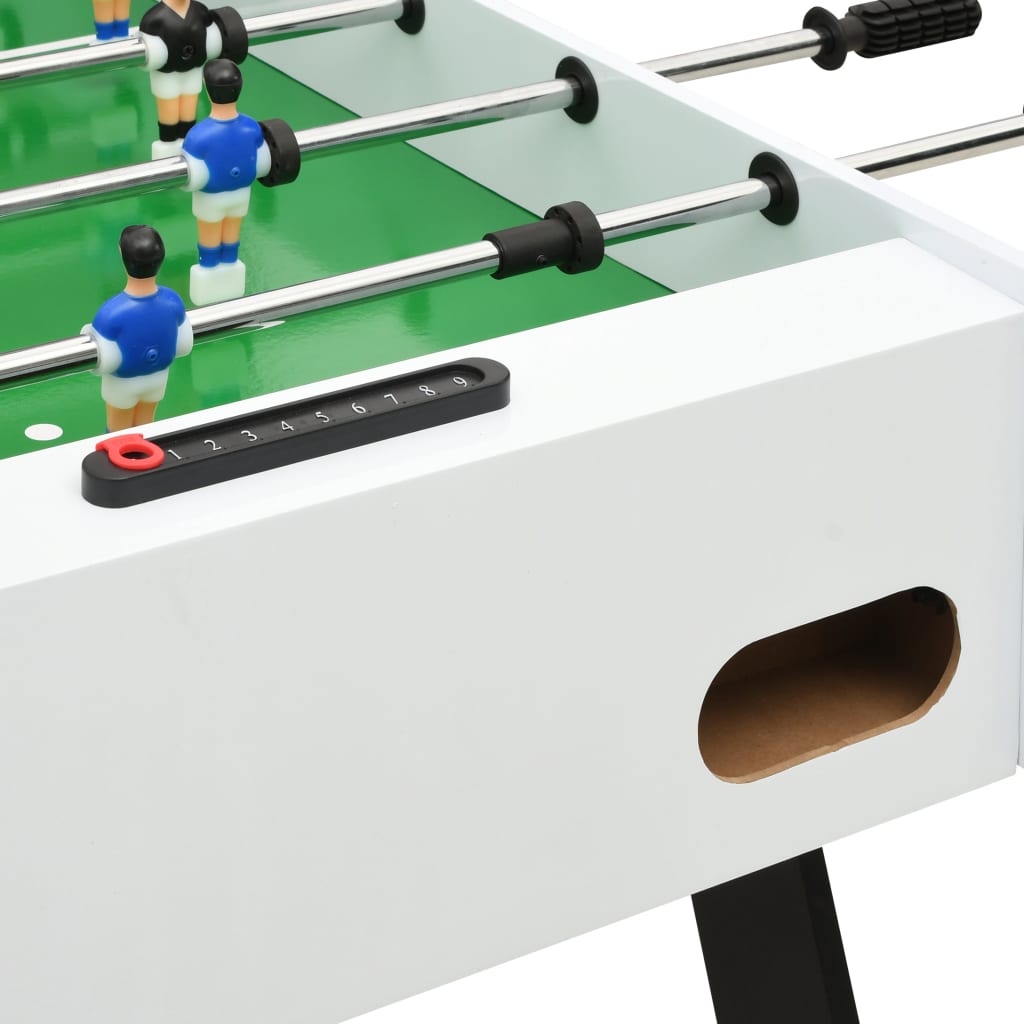 Voetbaltafel Inklapbaar 121X61X80 Cm Wit
