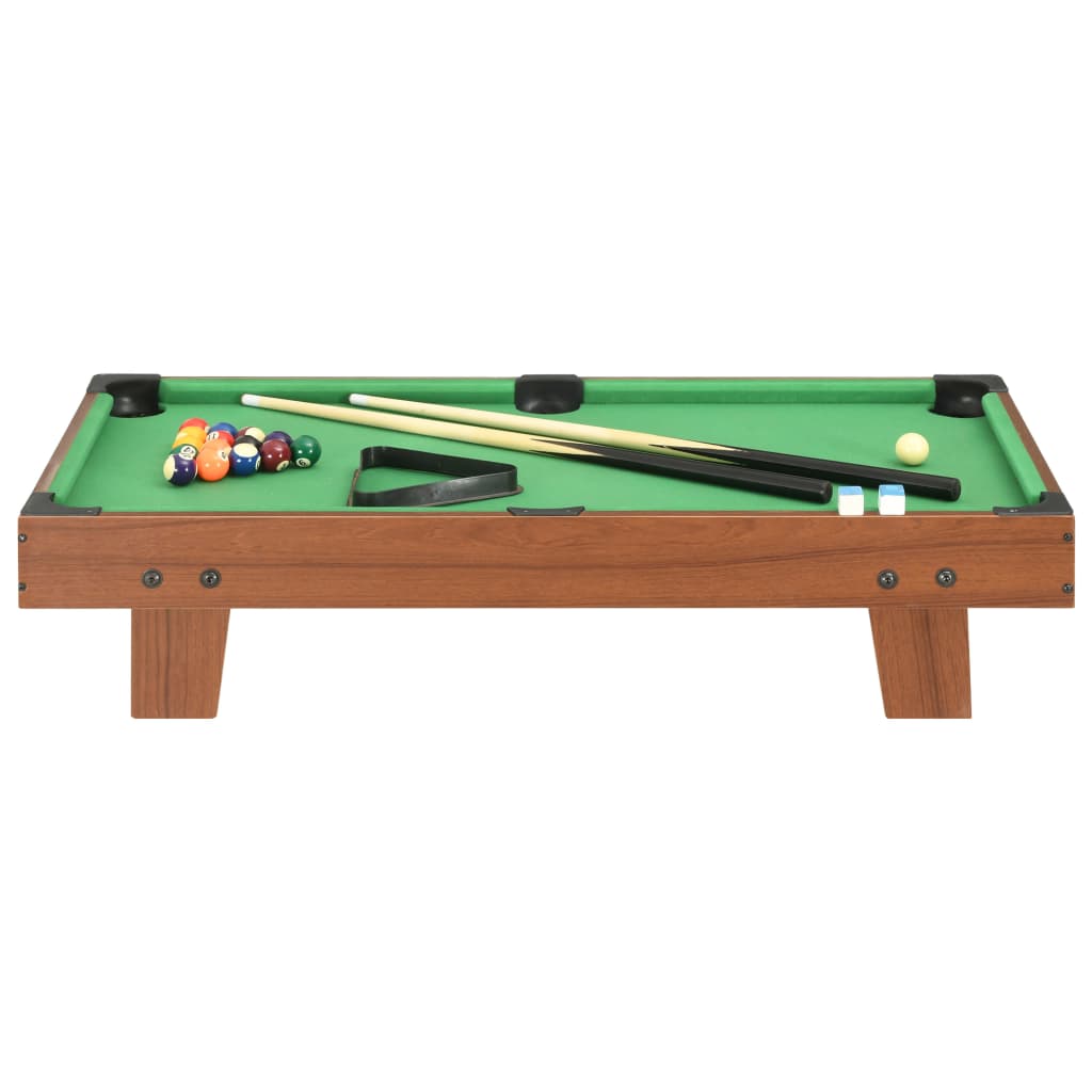 Minipooltafel 3 Feet 92X52X19 Cm Bruin En Groen