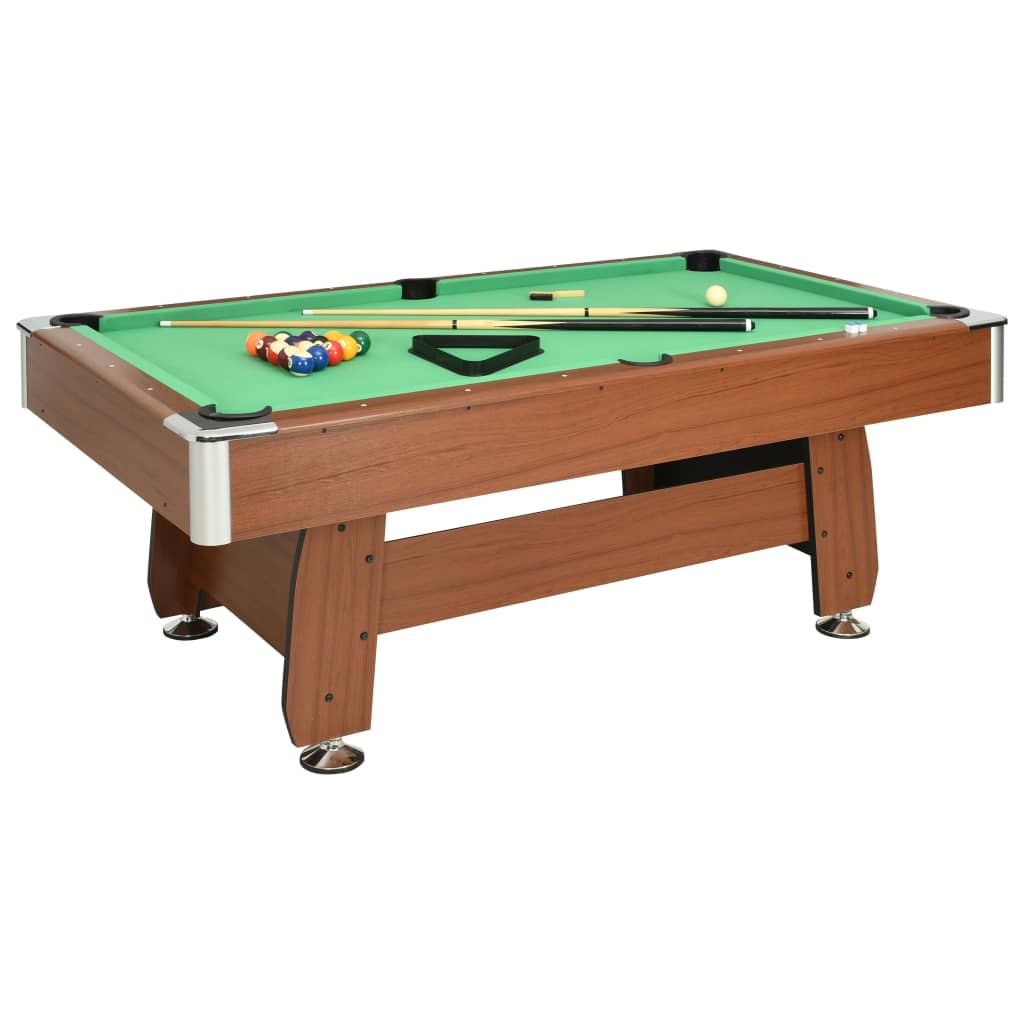 Biljarttafel 7 Feet 88 Kg 214X122X79 Cm Bruin
