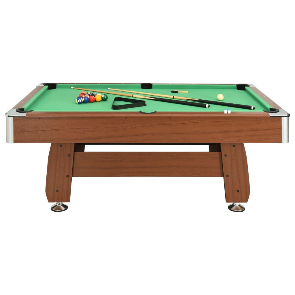 Biljarttafel 7 Feet 88 Kg 214X122X79 Cm Bruin