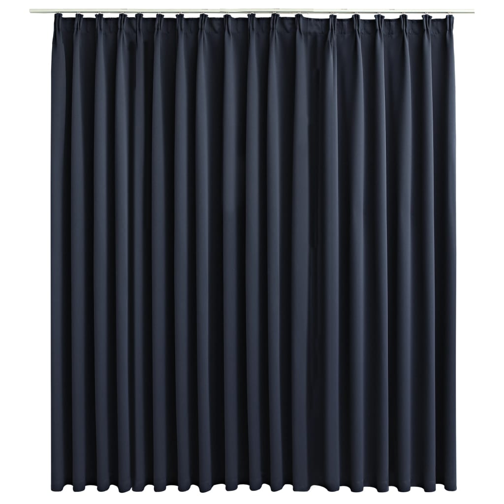 Gordijn Verduisterend Met Haken 290X245 Cm Antraciet