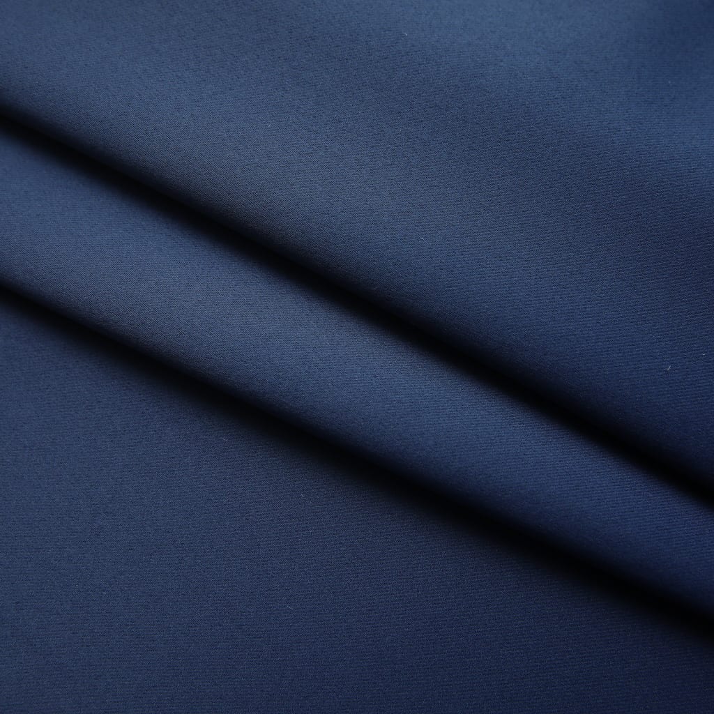 Gordijnen Verduisterend Met Haken 2 St 140X245 Cm Blauw