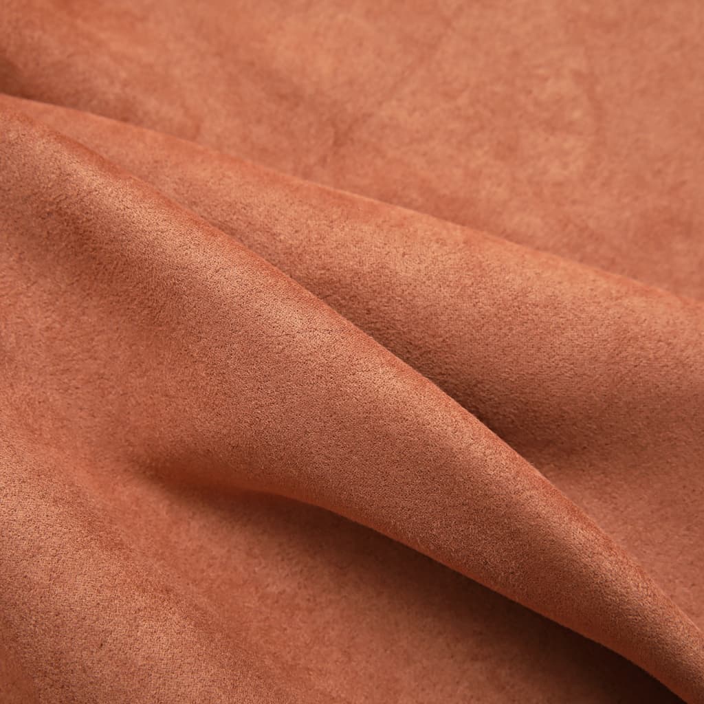 Gordijnen Verduisterend Met Ringen 2 St 140X175 Cm Roestkleurig
