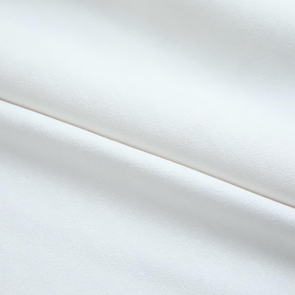 Gordijnen Verduisterend Met Haken 2 St 140X225 Cm Gebroken Wit