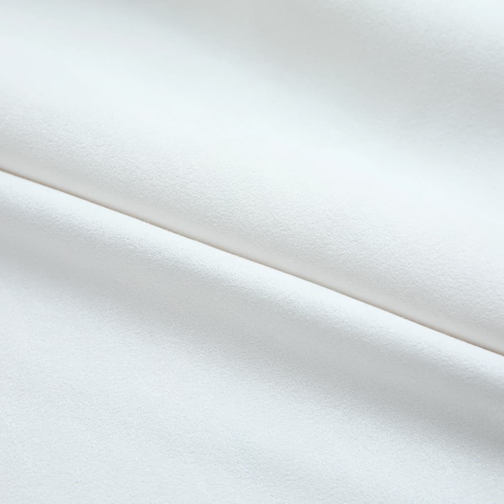 Gordijnen Verduisterend Met Haken 2 St 140X245 Cm Gebroken Wit