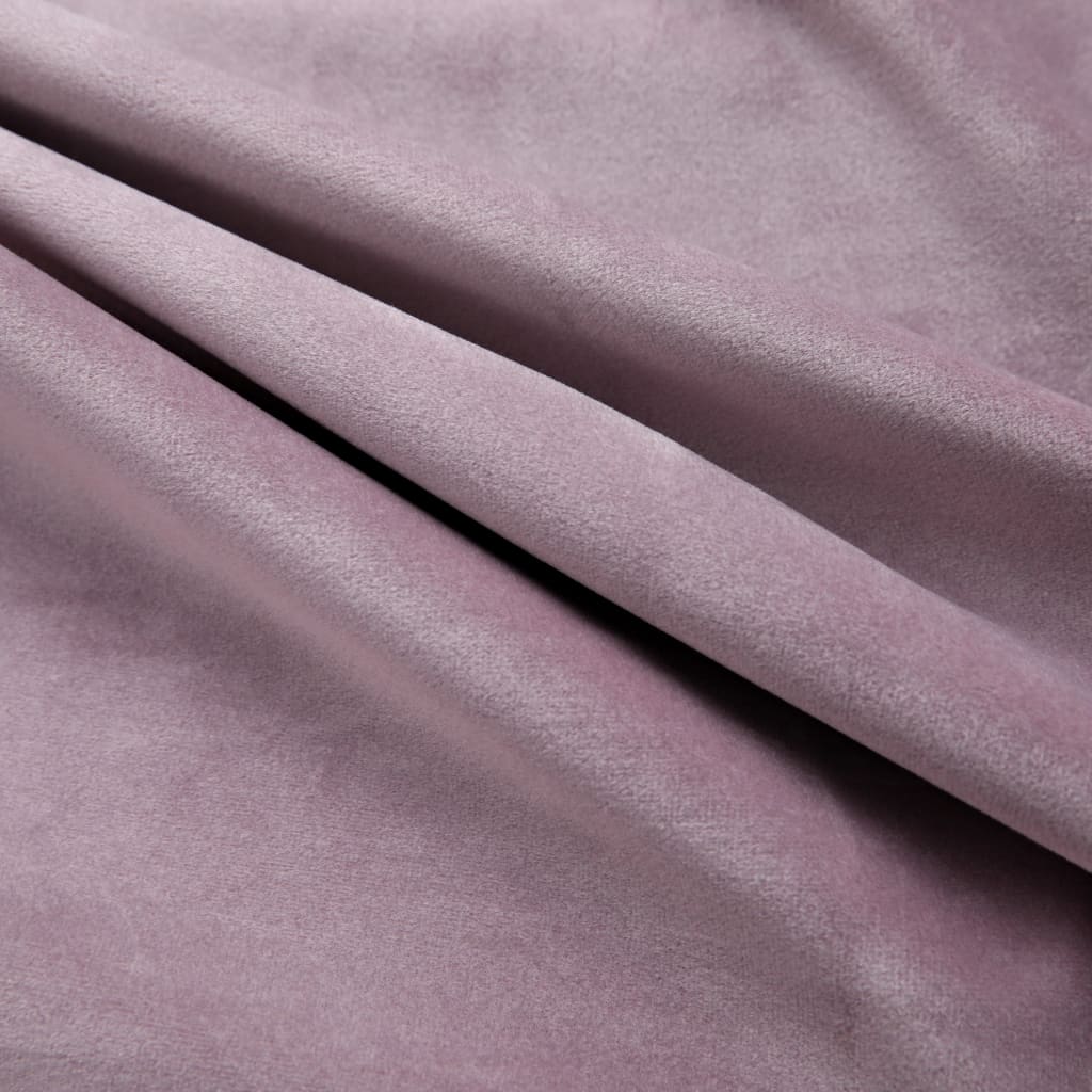 Gordijn Verduisterend Met Ringen 290X245 Cm Fluweel Antiekroze