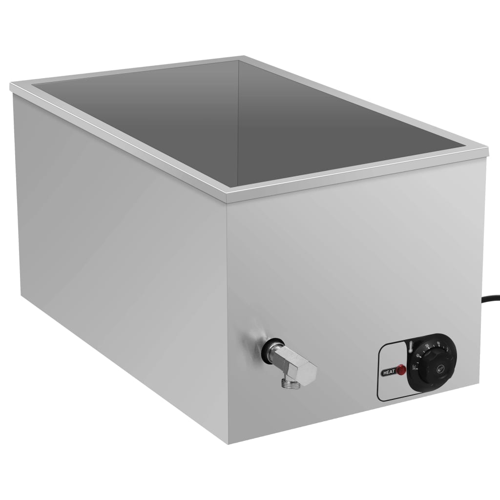 Voedselwarmer Bain-Marie 1500 W Roestvrij Staal