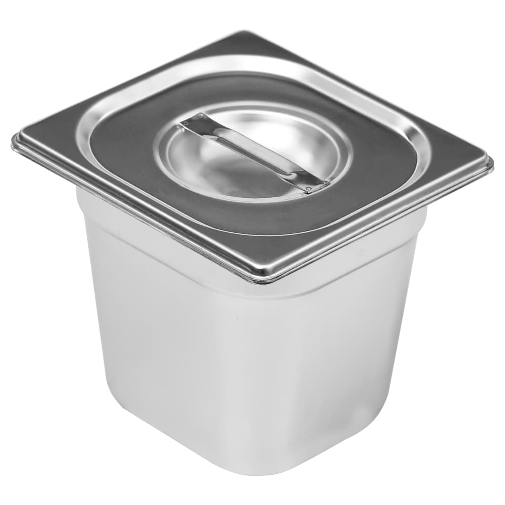 Voedselwarmer Bain-Marie 1500 W Gn 1/6 Roestvrij Staal