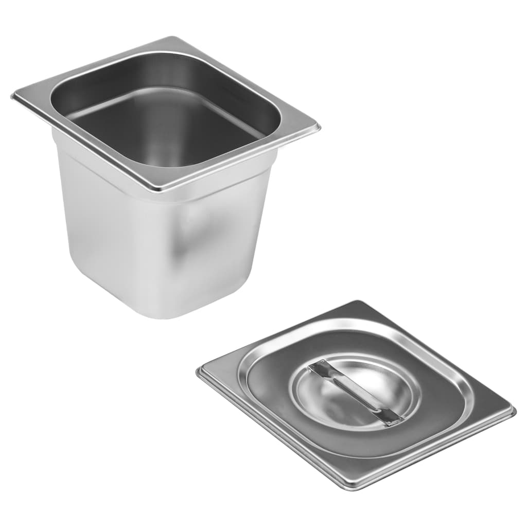 Voedselwarmer Bain-Marie 1500 W Gn 1/6 Roestvrij Staal