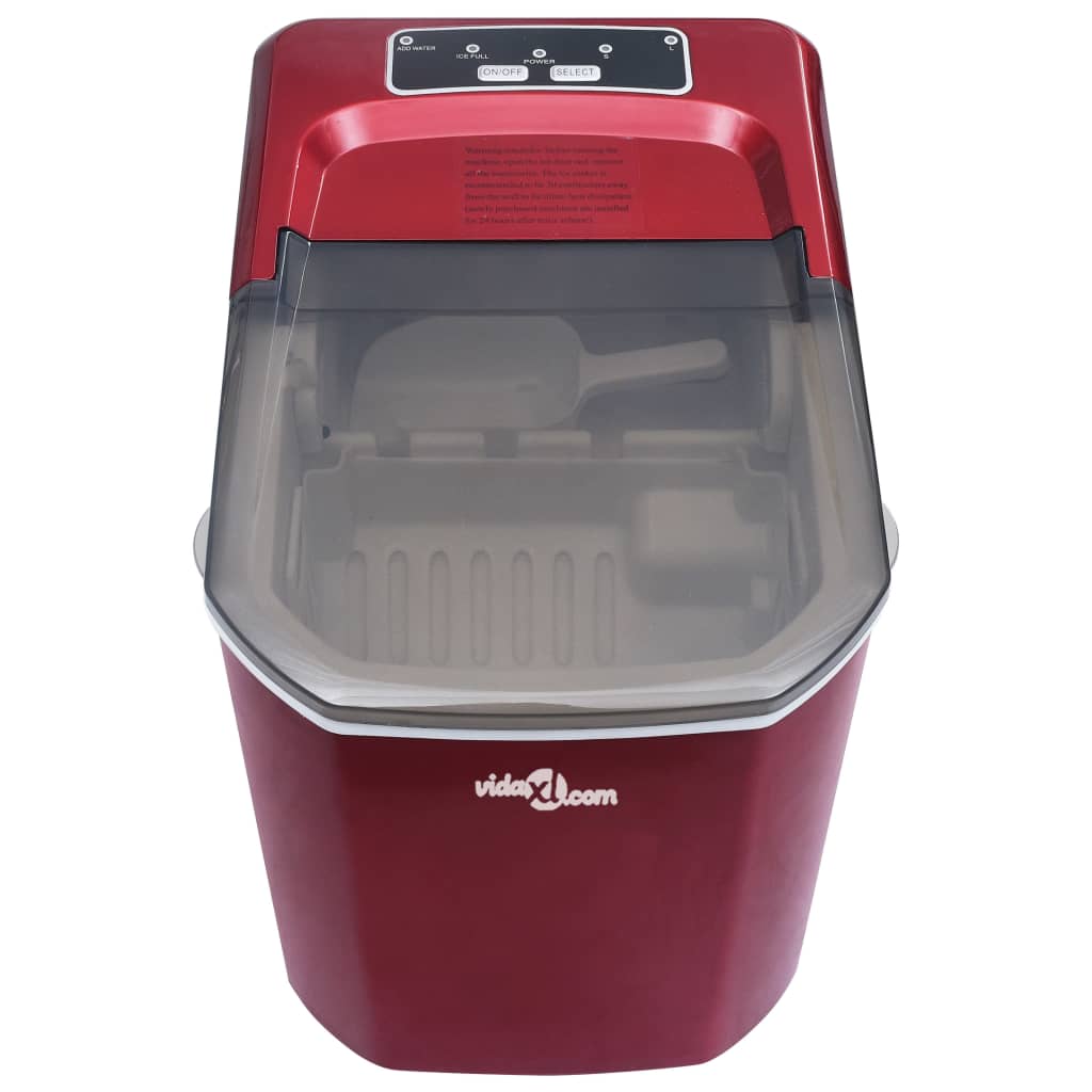 Ijsblokjesmachine 1,4 L 15 Kg/24 U Rood