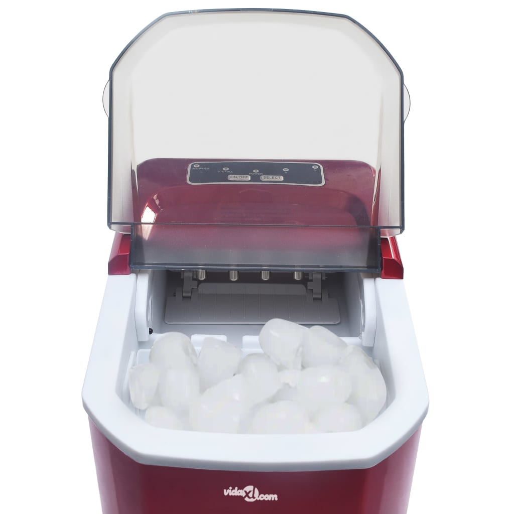 Ijsblokjesmachine 1,4 L 15 Kg/24 U Rood
