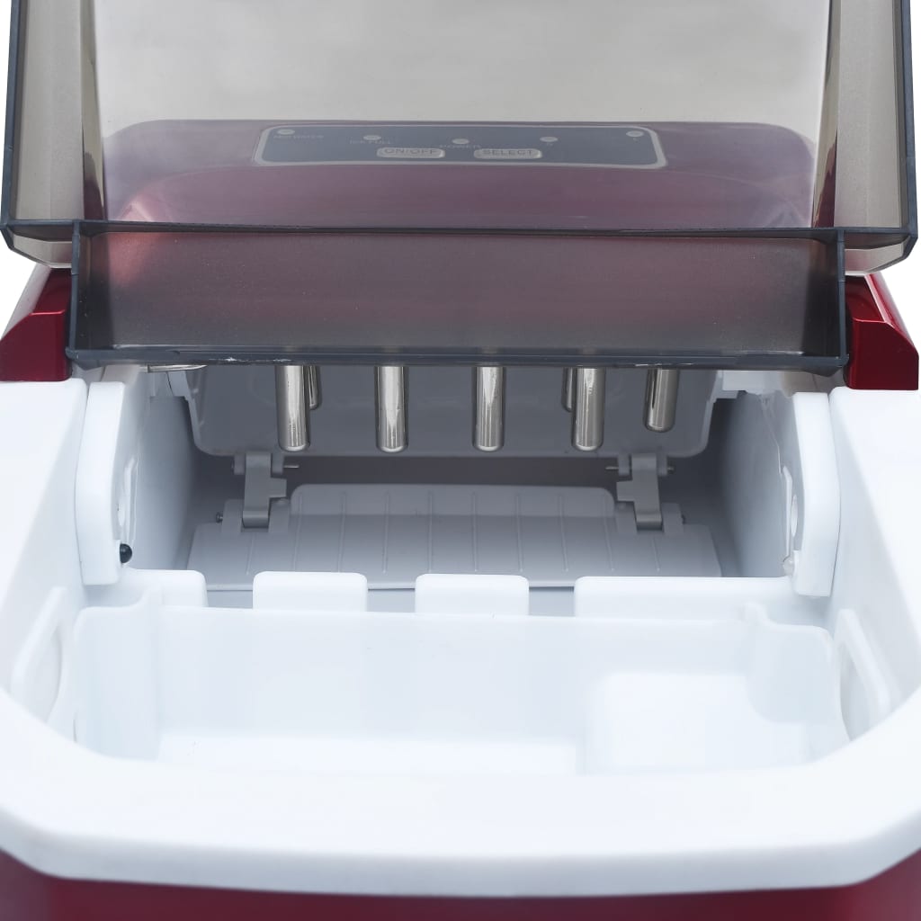 Ijsblokjesmachine 1,4 L 15 Kg/24 U Rood