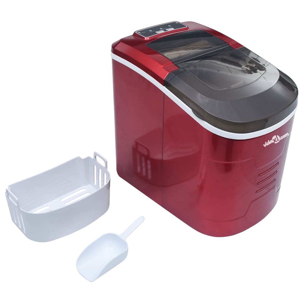 Ijsblokjesmachine 2,4 L 15 Kg/24 U Rood