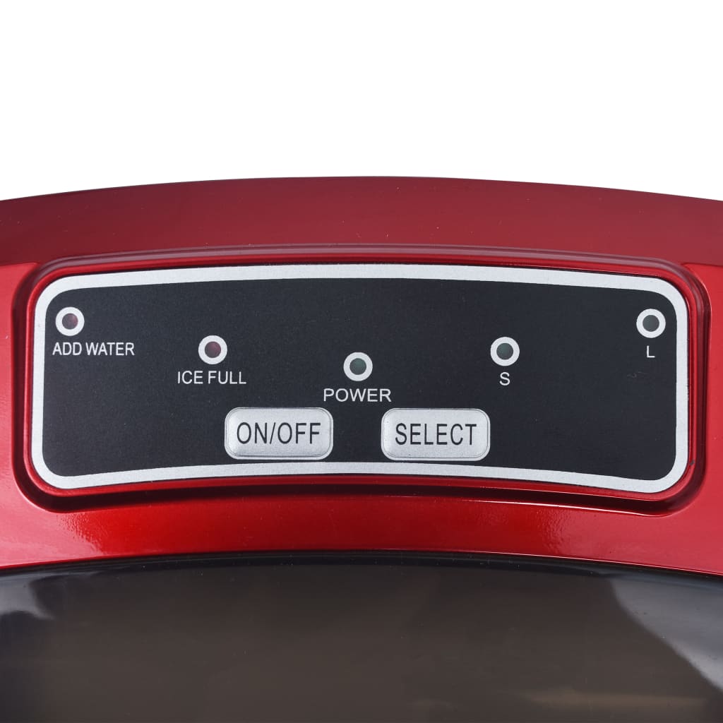 Ijsblokjesmachine 2,4 L 15 Kg/24 U Rood