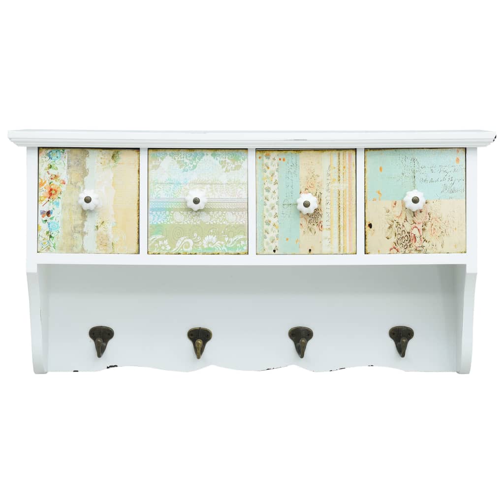 Wandkapstok 56X17X30 Cm Mdf Wit