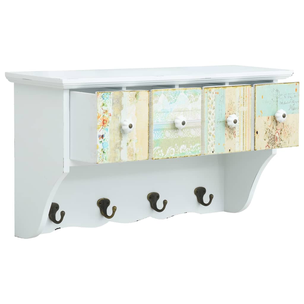 Wandkapstok 56X17X30 Cm Mdf Wit