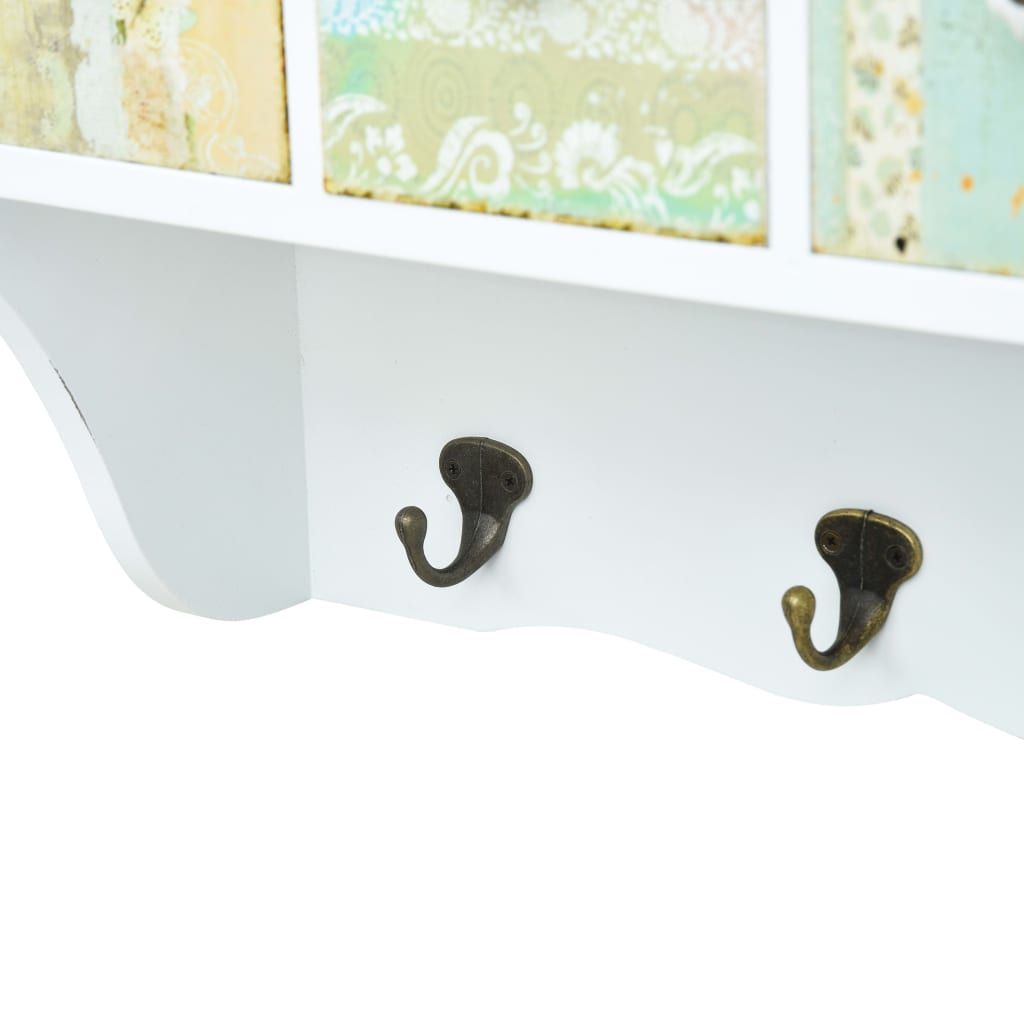 Wandkapstok 56X17X30 Cm Mdf Wit