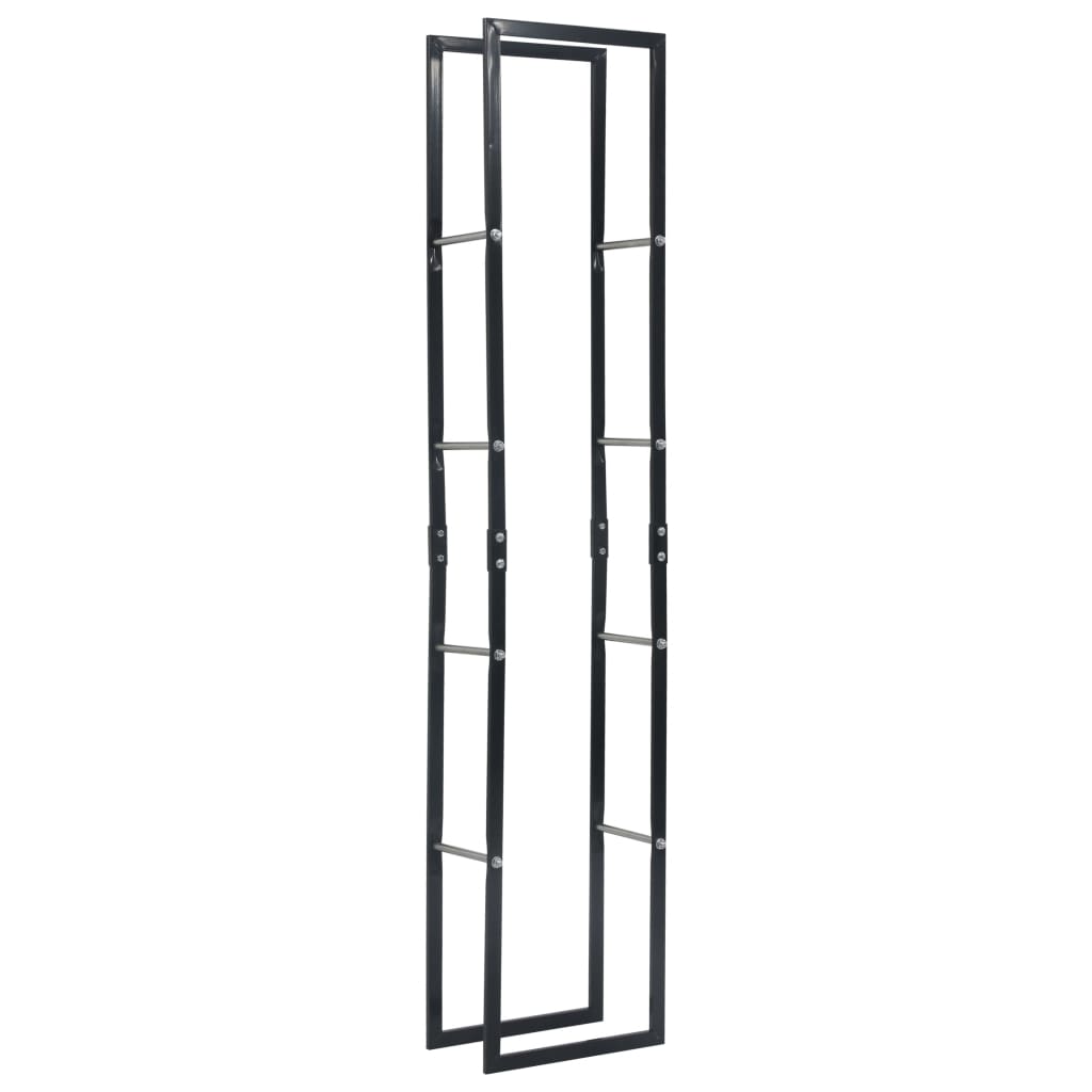 Haardhoutrek 40X25X200 Cm Staal Zwart