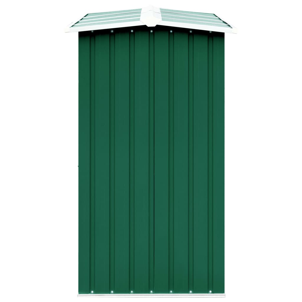 Haardhoutschuur 330X92X153 Cm Gegalvaniseerd Staal Groen