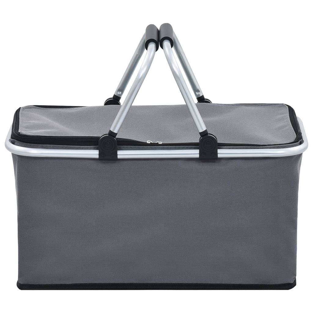 Koeltas Opvouwbaar 46X27X23 Cm Aluminium Grijs