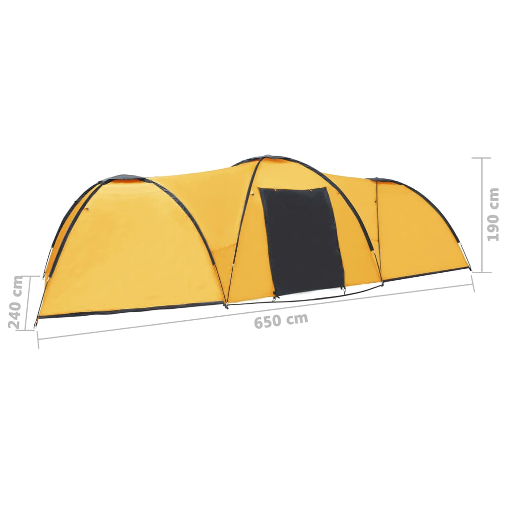 Iglotent 8-Persoons 650X240X190 Cm Geel