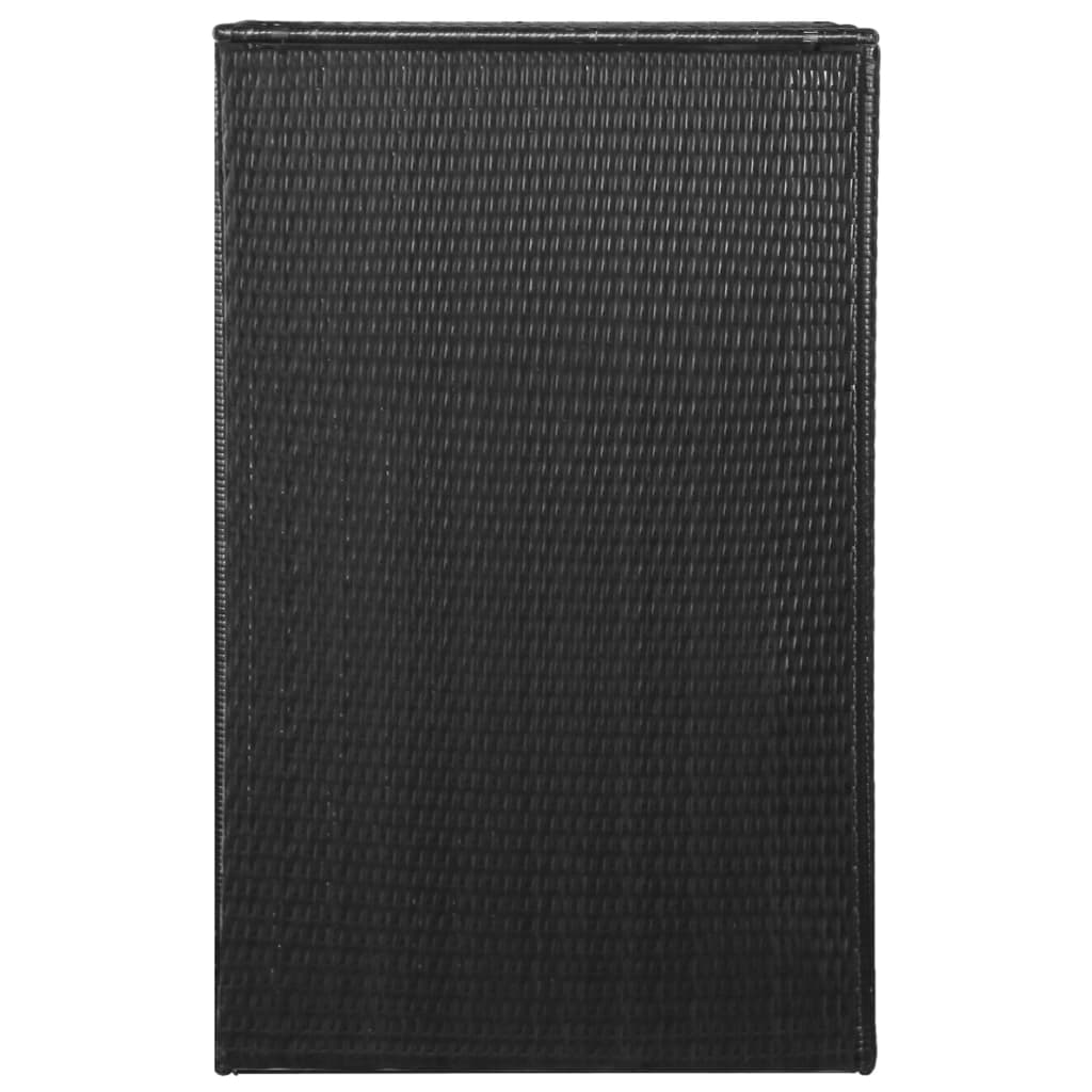 Containerberging Enkel 76X78X120 Cm Poly Rattan Zwart