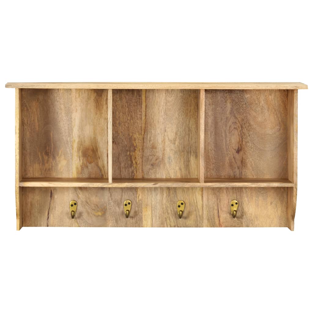Wandkapstok 70X20X36 Cm Massief Mangohout