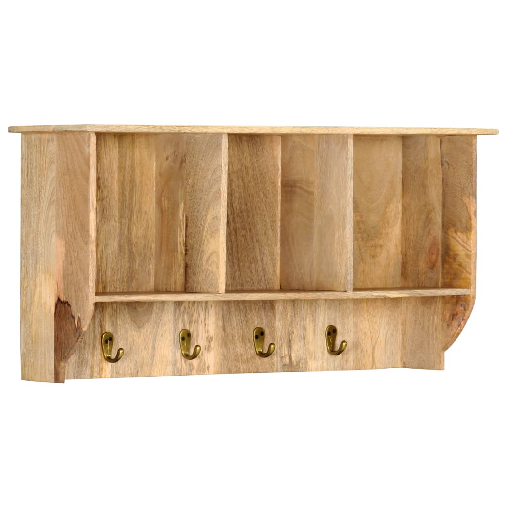 Wandkapstok 70X20X36 Cm Massief Mangohout