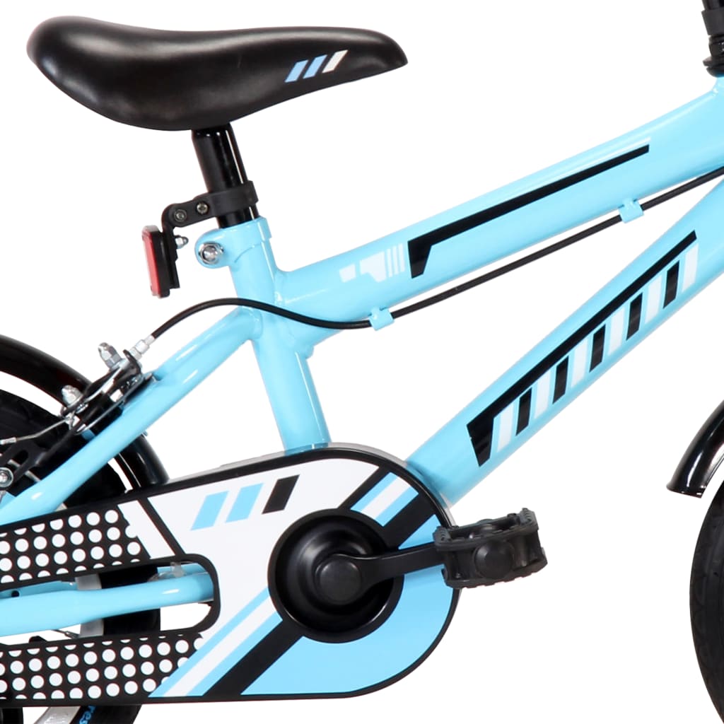 Kinderfiets 12 Inch Zwart En Blauw