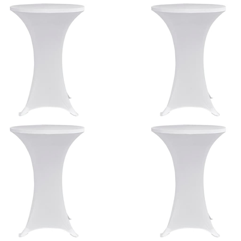 Statafelhoes 4 St Stretch Ø80 Cm Wit