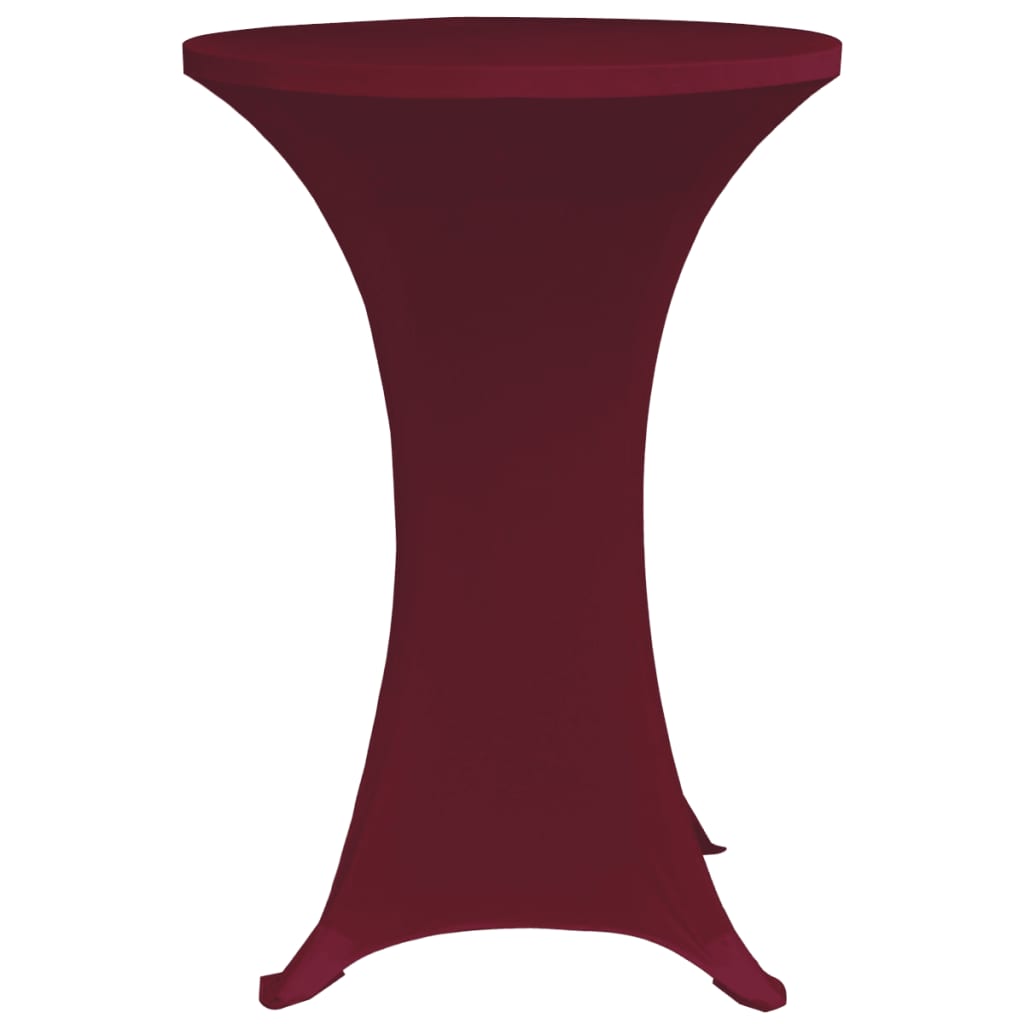 Statafelhoes 4 St Stretch Ø80 Cm Bordeauxrood