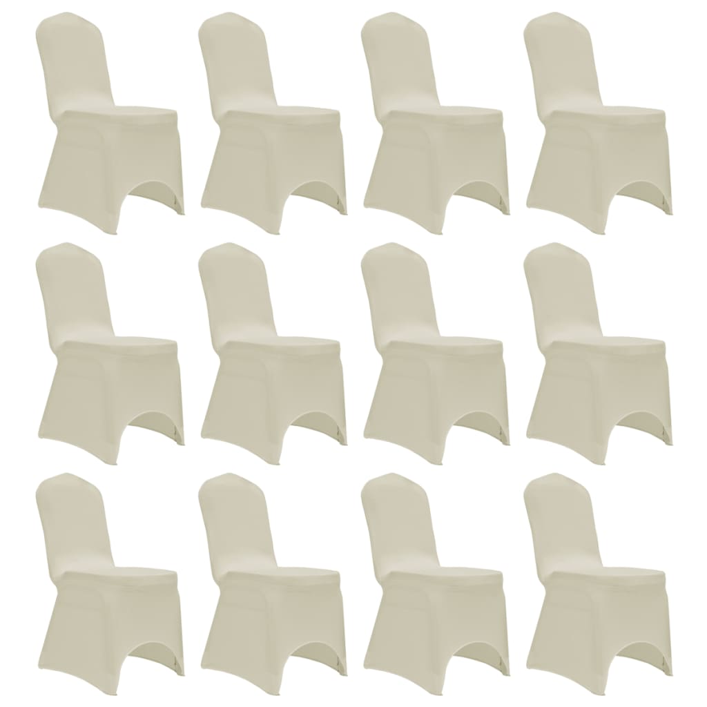 Stoelhoezen Stretch 12 St Crème