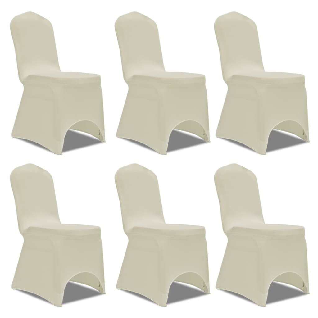 Stoelhoezen Stretch 12 St Crème