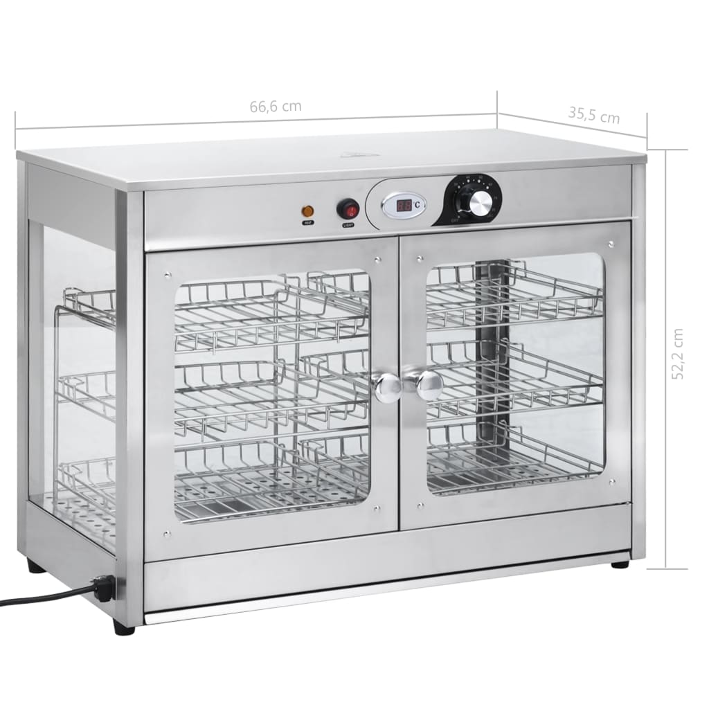 Voedselwarmer Elektrisch Gastronorm 1200 W Roestvrij Staal